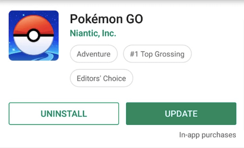 Update yourPokémon GO app