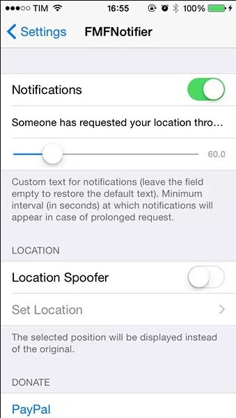 fmfnotifier fake location