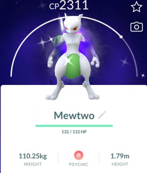 how to get shiny mewtwo in pokemon go