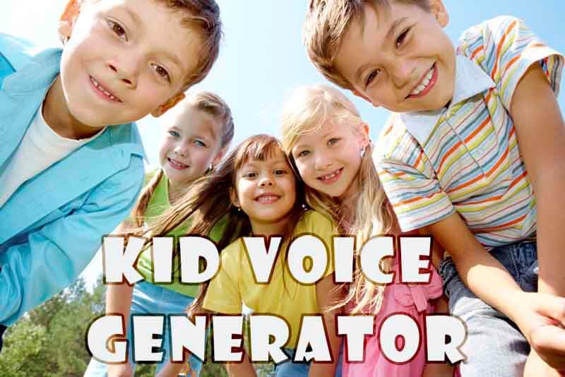 kid voice generator