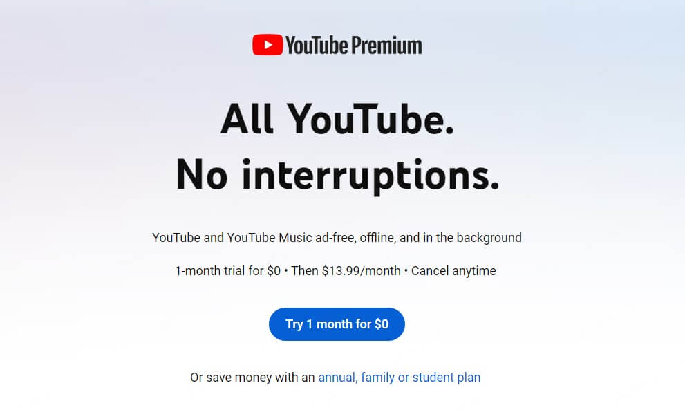 youtube premium