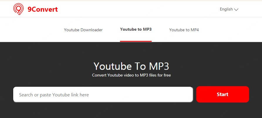 youtube to mp3 online downloader 9Convert