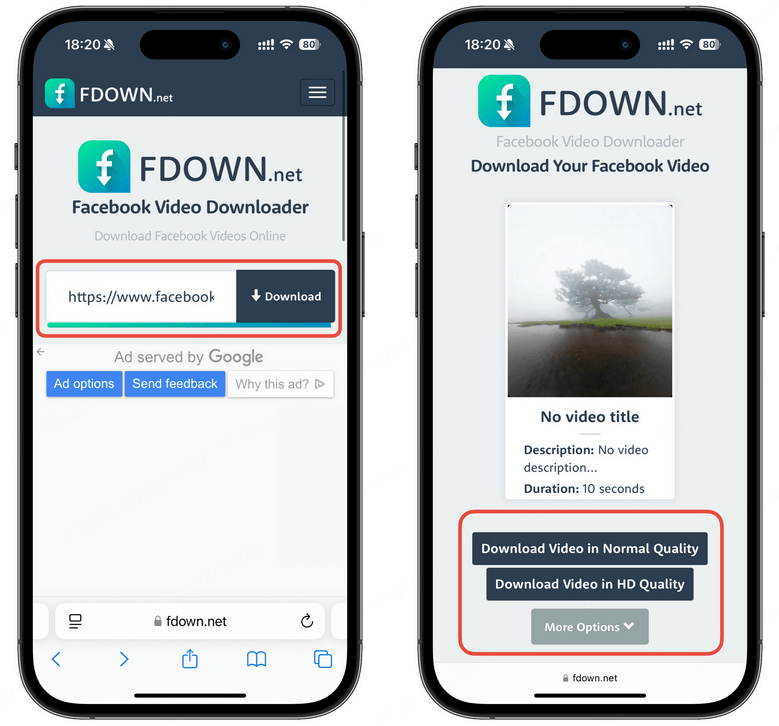 download facebook video online with fdown