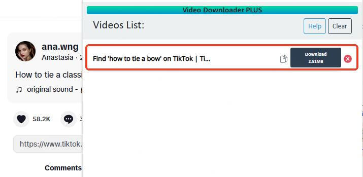 video downloader plus for downloading tiktok video without watermark