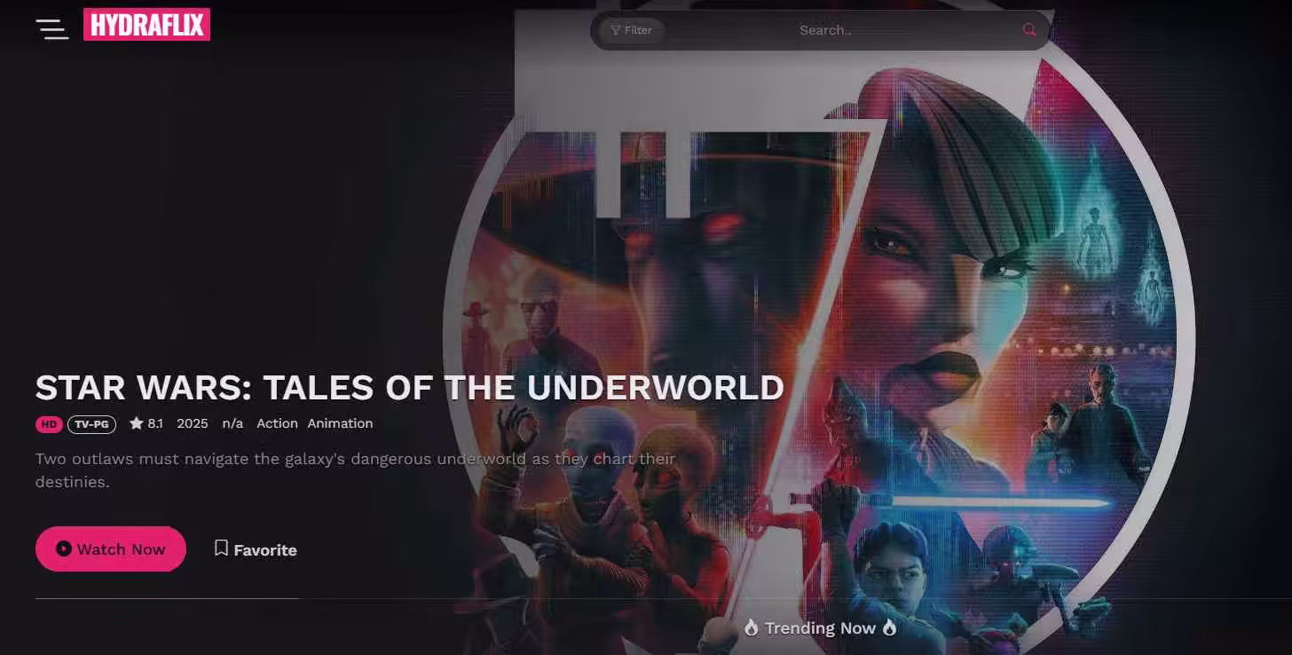 hydraflix free movie streaming site