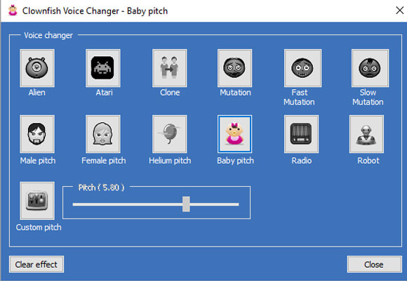 clownfish voice changer