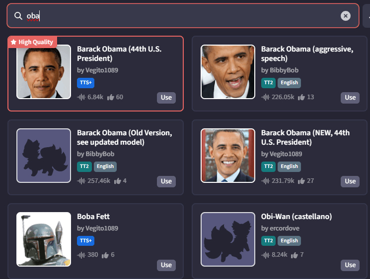 fakeyou obama