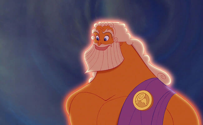 Zeus from disney's hercules