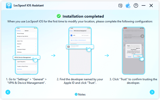 change location with 1 click