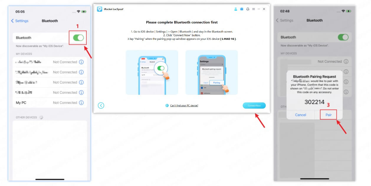 complete bluetooth connection