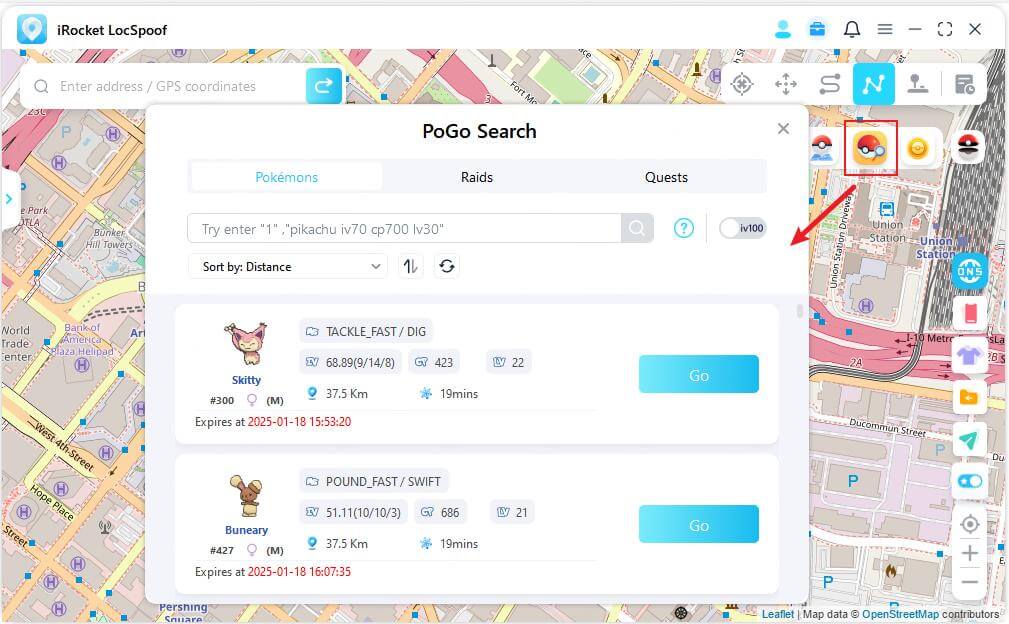 tap pogo search