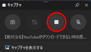 pc youtube 動画 録画