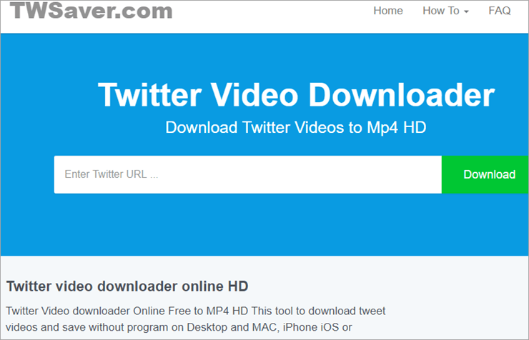 twitter動画を保存する無料動画ダウンローダーtwsaver