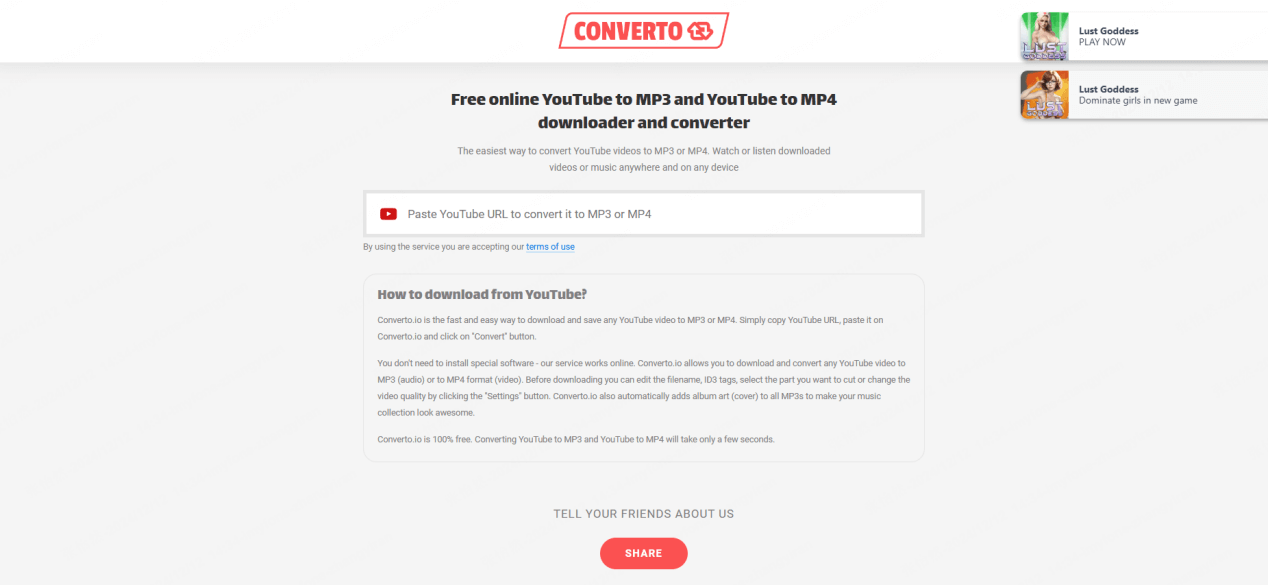 converto.io youtube 轉 mp3 推薦