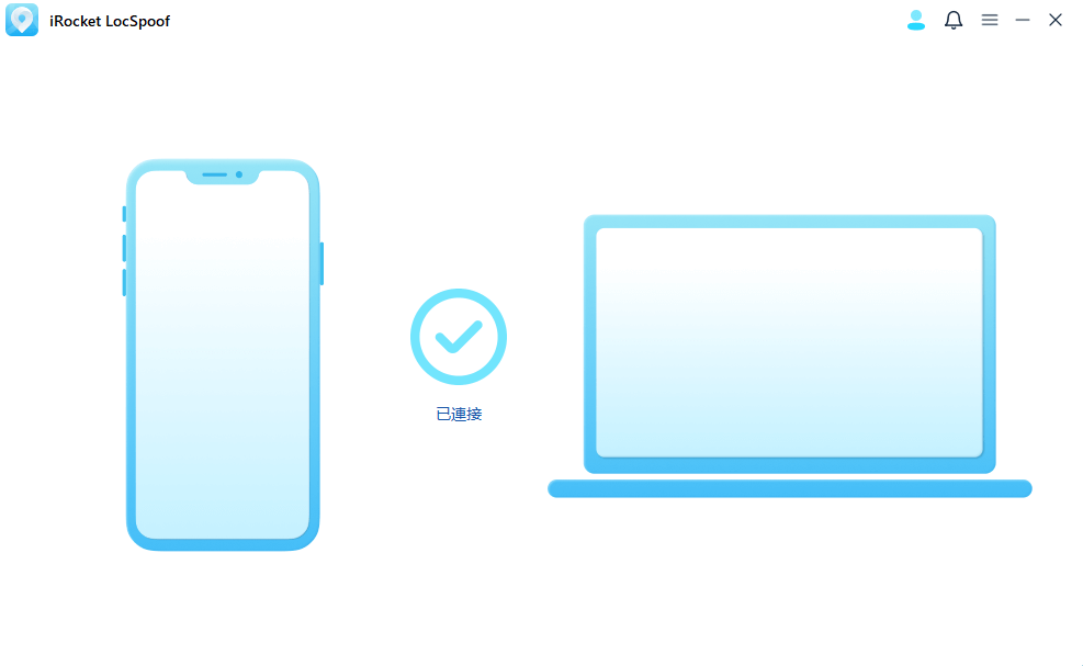 locspoof successfully connected